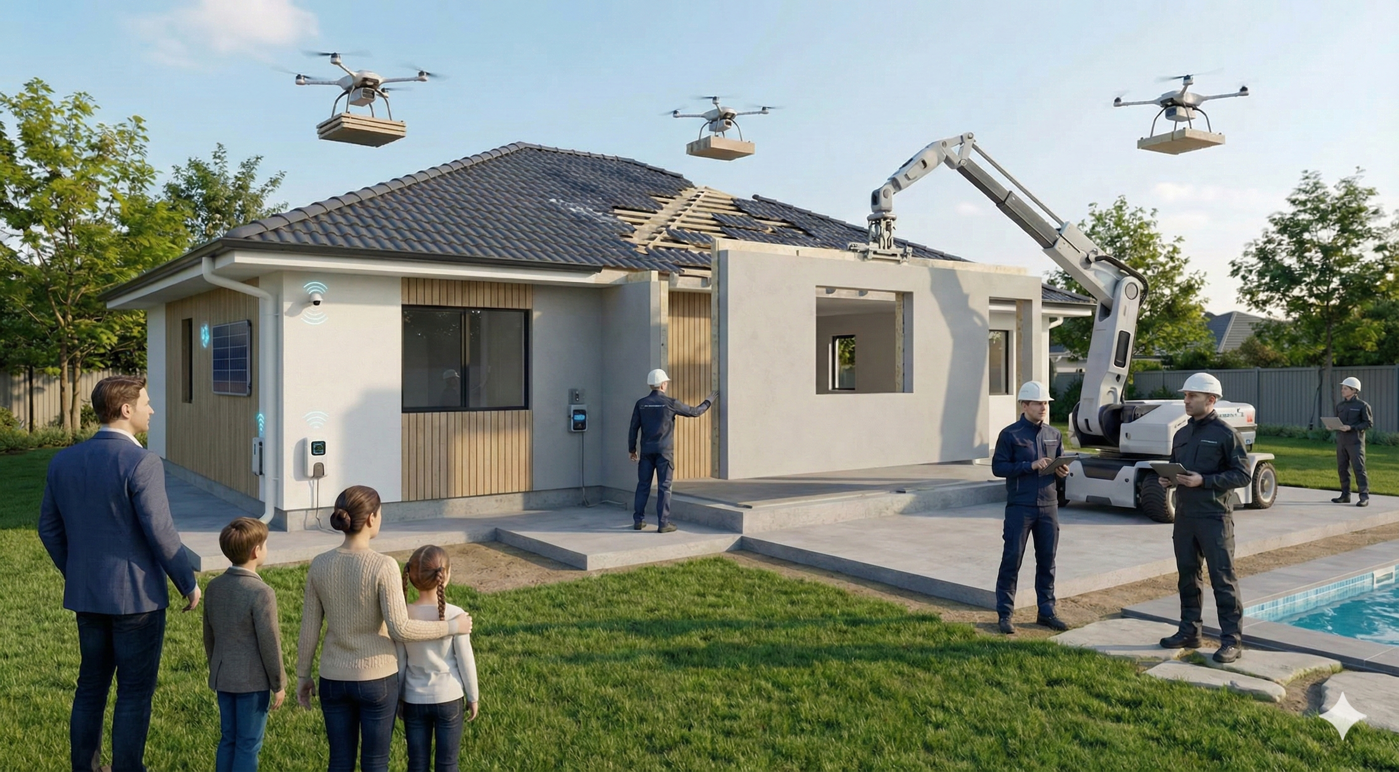 Vizualizace pilotního domu Asylon